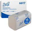 Scott Essential 6617 Interfold Papierhandtücher 1-lagig 21x20 cm 15x340 Blatt