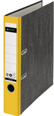 Leitz Ordner 10505015 DIN A4 52 mm gelb – 180° Präzisionshebelmechanik, FSC, Blauer Engel