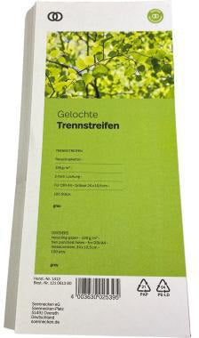 Soennecken Trennstreifen oeco 24 x 10,5 cm blau, 100 Stück, Recyclingkarton, Blauer Engel