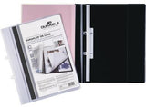 DURABLE DURAPLUS DE LUXE Angebotshefter DIN A4 schwarz mit Abdeckschiene und Einschubkanal