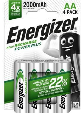 Energizer Recharge PowerPlus Akku AA/HR6 2000 mAh 4er-Pack NiMH vorgeladen