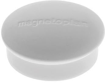 magnetoplan Magnet Discofix Mini 1664601 – 20 mm grau, 10 Stück, runde Ferrit-Magnete