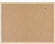 BI-OFFICE Korktafel Basic 60x45 cm mit Kiefernholz-Rahmen – selbstheilende Pinnwand