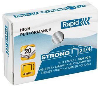 RAPID Heftklammern Strong 21/4 – 1.000 Stück, verzinkter Stahl, für F51, S51, S21