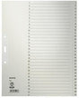 LEITZ Zahlenregister 1-31 DIN A4 volle Höhe grau aus recyceltem Tauenpapier