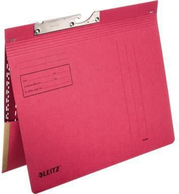 Leitz Pendelhefter Combi 20120025 – DIN A4, kaufmännische Heftung, mit Tasche, rot