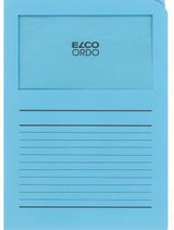 ELCO Sichtmappe Ordo classico A4 blau, 100 St./Pack. – mit Sichtfenster