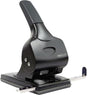 RAPESCO Registraturlocher ALU 65 – 65 Blatt, Anschlagschiene, Metall/Kunststoff, schwarz