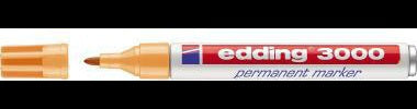 edding Permanentmarker 3000 – Rundspitze 1,5-3 mm, hellgrün, nachfüllbar, Made in Germany