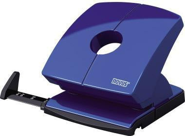 NOVUS Locher B230 – 30 Blatt, 8 cm Lochung, schwarz, mit Anschlagschiene