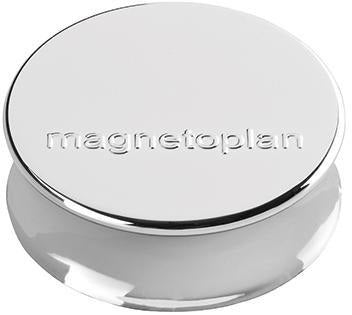 magnetoplan Magnet Ergo Large 1665032 34mm silber 10 St./Pack. – Ferrit-Magnete mit hoher Haftkraft