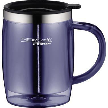 THERMOCAFE BY THERMOS Thermobecher 4059.235.035 0,35l grau – doppelwandig, Twist Lid