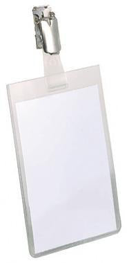 DURABLE Namensschild 800319 90x60mm Kunststoff transparent 25 St./Pack.