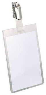 DURABLE Namensschild 800319 90x60mm Kunststoff transparent 25 St./Pack.