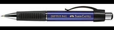 Faber-Castell GRIP PLUS BALL Kugelschreiber metallic-schwarz, dokumentenecht, ergonomisch