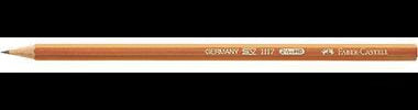 Faber-Castell Bleistift 1117 sechskant HB natur – Made in Germany, bruchgeschützt