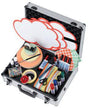 FRANKEN Moderationskoffer PROFI Aluminium silber 2.500 Teile mit Tragegriff und Schultergurt