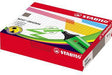 STABILO BOSS ORIGINAL Textmarker 10er Set – 4 Farben, Keilspitze 2-5 mm, Anti-Dry-Out