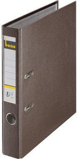 BENE Ordner 291600 DIN A4 52 mm PP blau – FSC-zertifizierter Büroordner mit Hebelmechanik