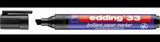 edding Pigmentmarker 33 brilliant paper marker – Keilspitze 1-5 mm, schwarz, wasser- & wischfest