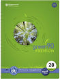 Staufen Collegeblock Green DIN A4 kariert mit Rand, 90 g/m² Recyclingpapier, 80 Blatt