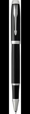 PARKER IM Tintenroller C.C. Schwarz – Rollerball mit Chrom-Zierteilen und weicher Spitze