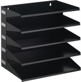 DURABLE Sortierstation 336001 A4/Folio 5 Fächer Stahlblech schwarz