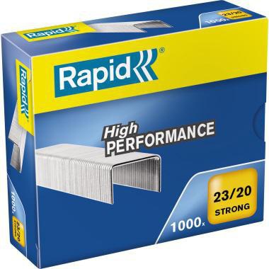 RAPID Strong Heftklammern 23/20 – 1.000 Stück, verzinkter Stahl, für Blockheftgerät HD210