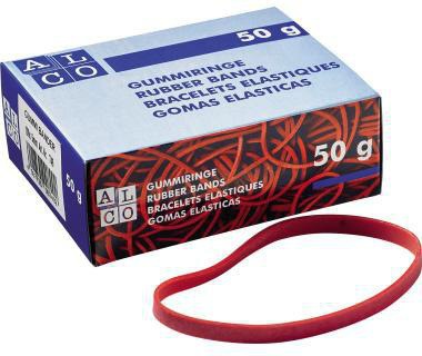 ALCO Gummiband 7631 6x200mm rot 1000g Naturkautschuk