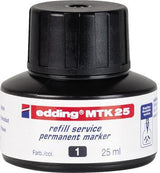edding Nachfülltusche MTK 25 – 25 ml blaue Tinte für Permanentmarker