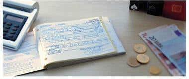 Avery Zweckform Ausgabebeleg 303 DIN A6 quer, 50 Blatt, gelb, fälschungssicher