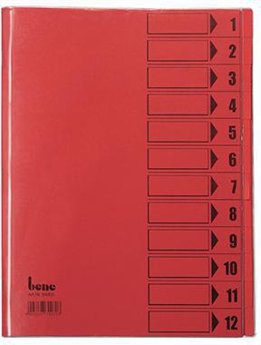 BENE Ordnungsmappe 84800BL DIN A4 12 Fächer intensivblau von LEITZ ACCO Brands – mit Sichtlöchern & Schutzumschlag