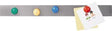 FRANKEN Magnethaftleiste ST1450 5x50cm Edelstahl selbstklebend 10 Stück