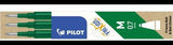 PILOT FriXion Ball Tintenrollermine BLS-FR7-S3 – 3er-Pack, thermosensitive Tinte, schwarz, 0,4 mm
