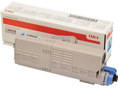 OKI Toner 46490607 Original cyan für C532, C542, MC563, MC573 – ca. 6.000 Seiten