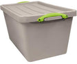 REALLY USEFUL BOX Aufbewahrungsbox Recycling 56 l taubengrau – 100 % recycelt, nestbar, stapelbar