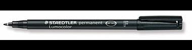 STAEDTLER Lumocolor 318-9 Folienstift permanent 0,6 mm schwarz – Made in Germany, nachfüllbar