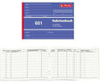 Herlitz Fahrtenbuch DIN A6 quer PKW blau 40 Blatt – Heftbindung, holzfrei