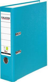 FALKEN Ordner Color Vegan 80 mm DIN A4 grau – PP-Kaschierung, Hebelmechanik, FSC