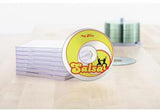 HERMA CD/DVD Etiketten 117 mm weiß, 200 Etiketten, A4-Blatt, für Laser- & Inkjetdrucker