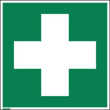 Hinweisschild Erste Hilfe E003 200x200 mm Hart-PVC, nachleuchtend, ASR A1.3/ISO 7010