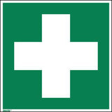 Hinweisschild Erste Hilfe E003 200x200 mm Hart-PVC, nachleuchtend, ASR A1.3/ISO 7010