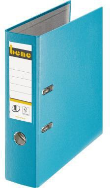 BENE Ordner 291400 blau DIN A4 80 mm PP FSC – Klassischer Standardordner