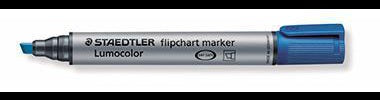 STAEDTLER Flipchartmarker Lumocolor 356 B-2 – Rot, Keilspitze 2-5 mm, nachfüllbar, Made in Germany