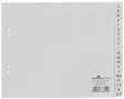 DURABLE A-Z Register DIN A4 teildeckend 20-teilig aus Polypropylen in Grau