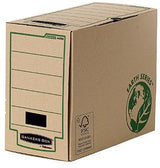 BANKERS BOX Archivbox Earth Series 4470301 naturbraun, DIN A4, 100 % recycelt, mit Deckel