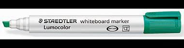 STAEDTLER Whiteboardmarker Lumocolor 351 B grün – Keilspitze, nachfüllbar, Made in Germany