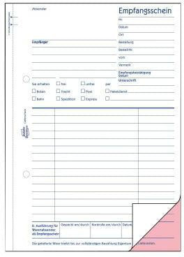 Avery Zweckform Lieferschein 726 DIN A5, 2x50 Blatt, mit Empfangsschein und Blaupapier