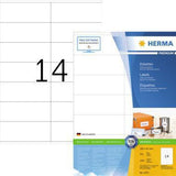 HERMA Universaletikett PREMIUM 105 x 41 mm weiß 1.400 Etiketten FSC zertifiziert