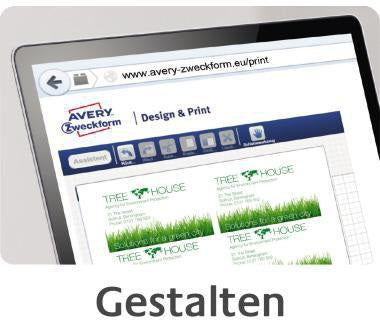 Avery Zweckform Visitenkarte C32026-25 ultraweiß, 250 Stück, 270 g/m², beidseitig bedruckbar